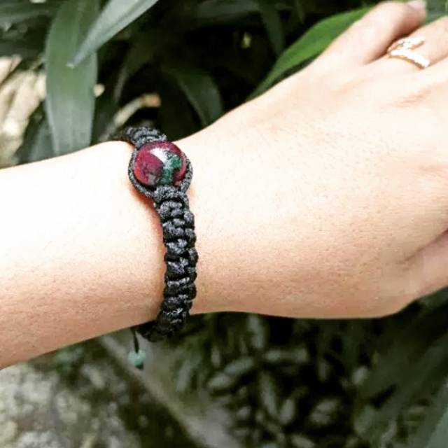Gelang batu ruby tanzania