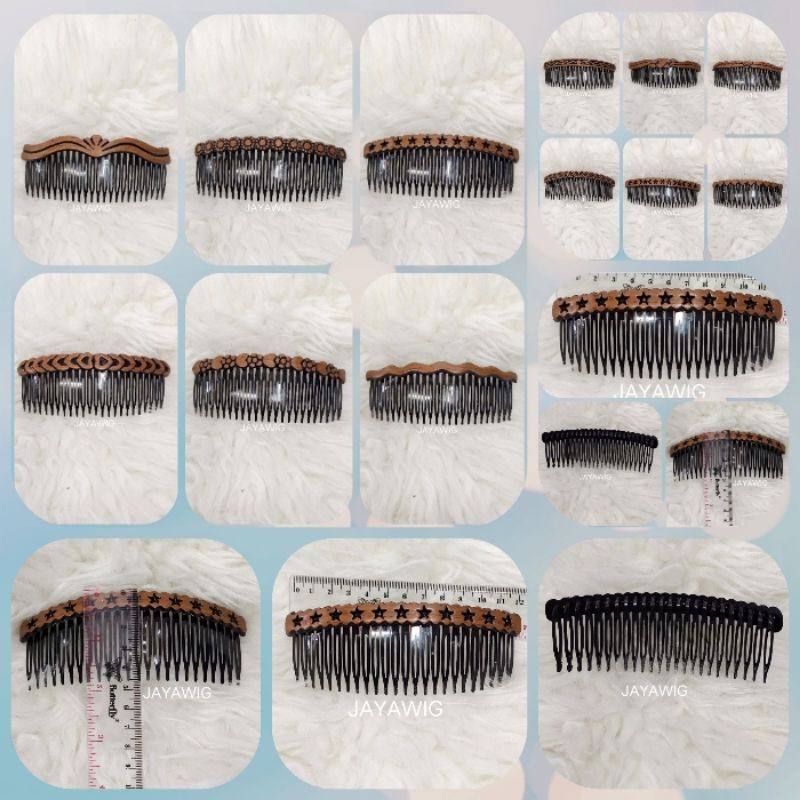 Sirkam Rambut Korea Motif Kayu 12cm