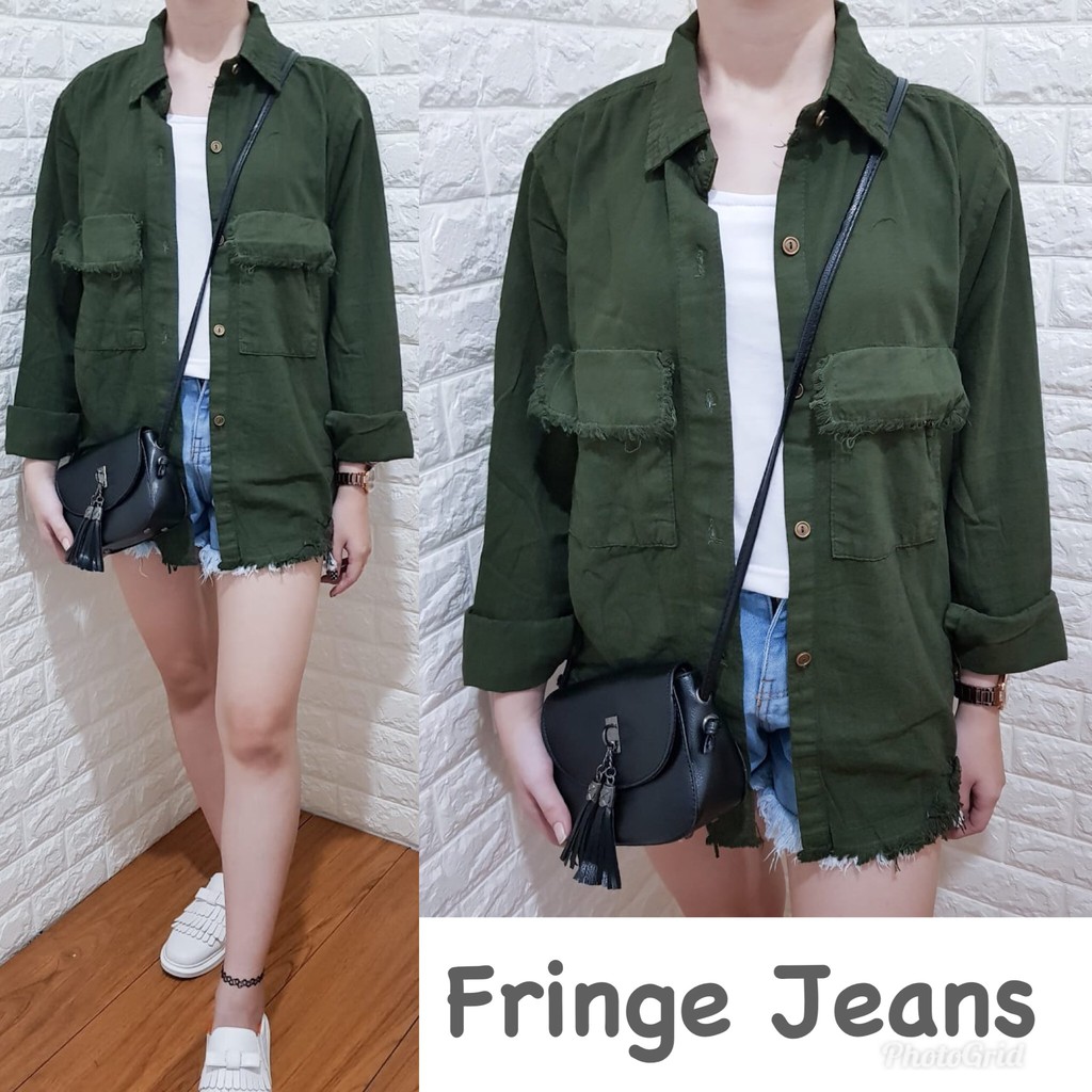 GFS LY FRINGE LOOSE JEANS ORIGINAL 6208