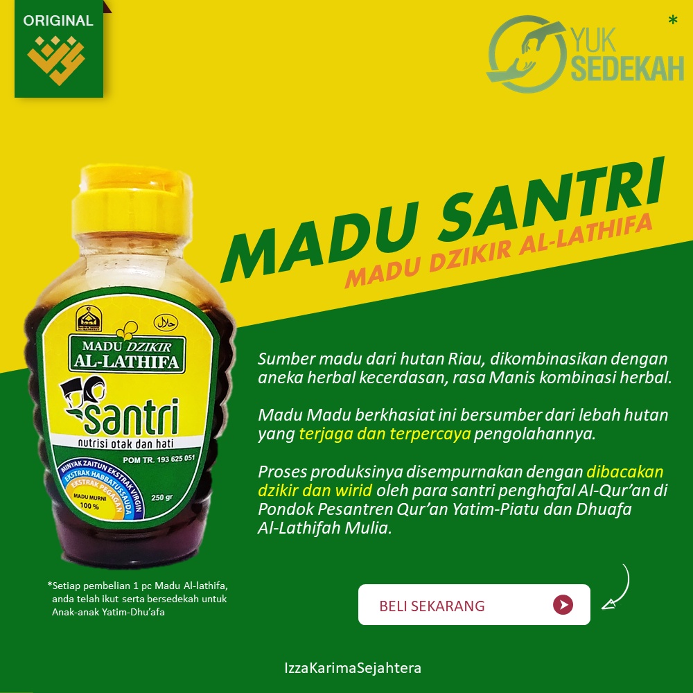 

Madu Dzikir Santri Al-Lathifa 250 gr