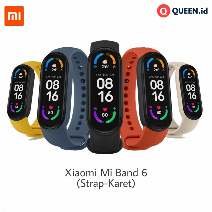 Jual Karet Jam Xiaomi Mi Band 6 Strap Replacement Karet MiBand 6