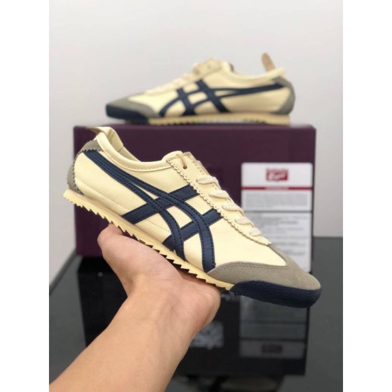 sepatu onitsuka tiger mexico 66 original Nippon made in JAPAN cream navy