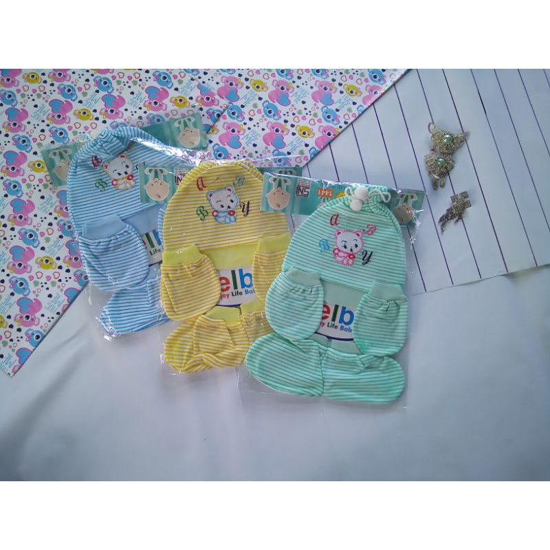 TOPI BAYI SET  PERLENGKAPAN BAYI NEWBORN