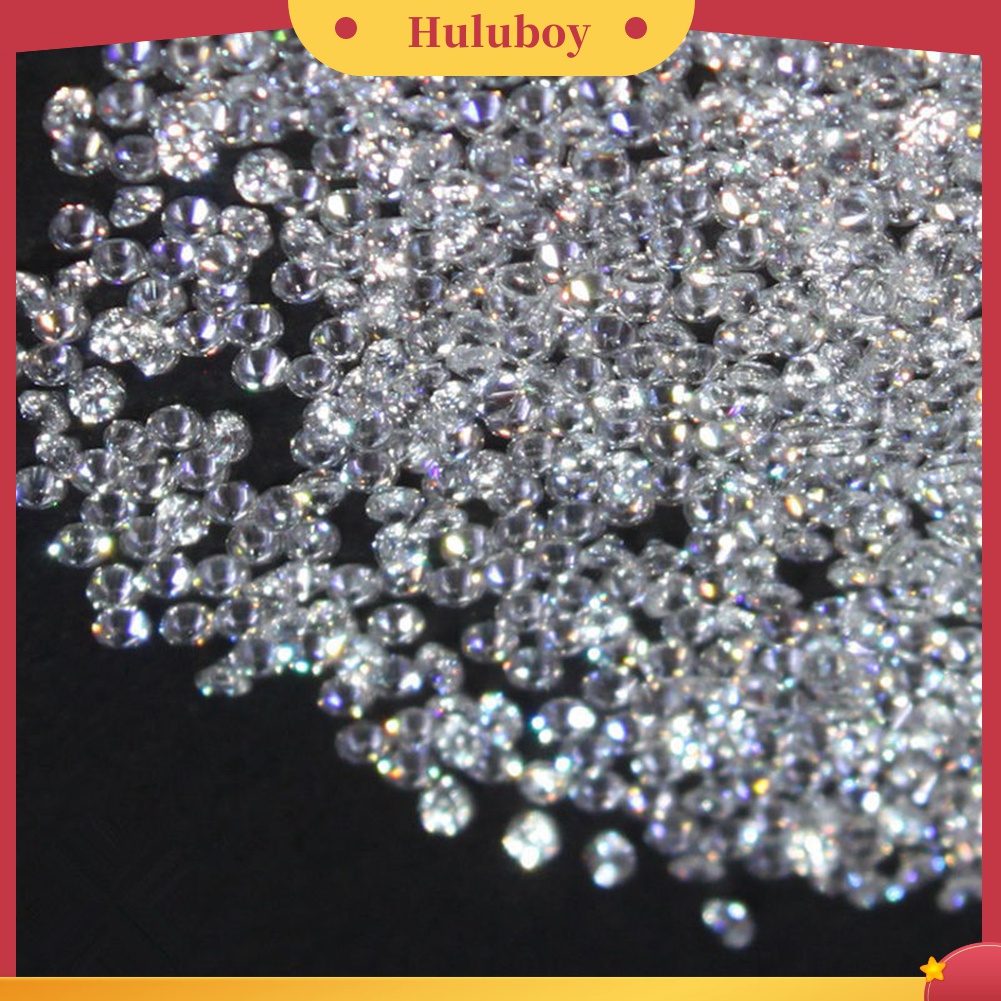 Huluboy Huluboy♡ 1000pcs Pasir Berlian Imitasi Mini 1.2mm Untuk Dekorasi Nail Art DIY
