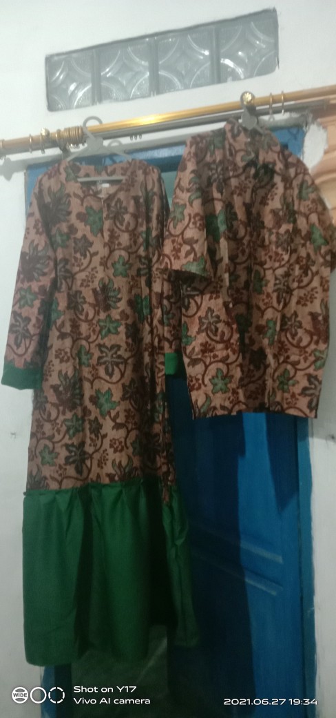 Gamis Batik Manggar,sekar,cantik, Kubis,kupu,padi,daun/cod