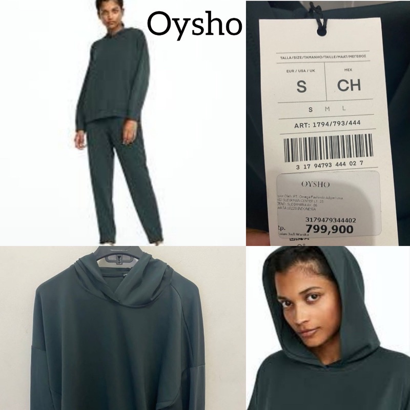 Oysho Green Hoodie