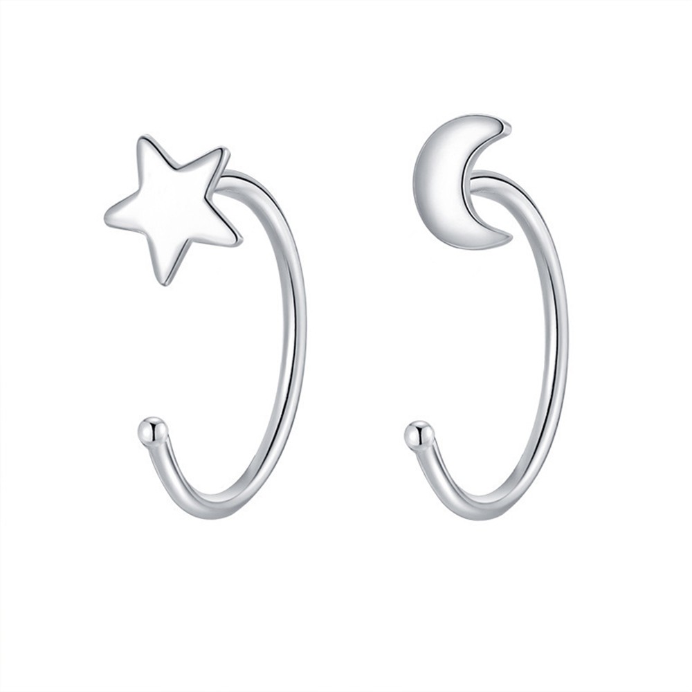 【COD Tangding】Butterfly Ball Heart Moon Star Shape Earrings Korea Fashion Accessories Jewelry