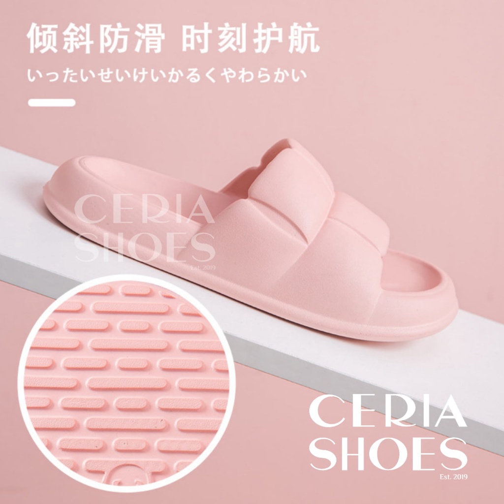 PVC Sandal Jelly Korean Import Jelly Soft Slipper Anti Slip Elastic Empuk