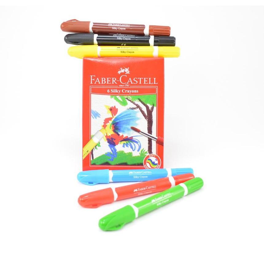 Silky Crayon Faber Castell 6 Colour