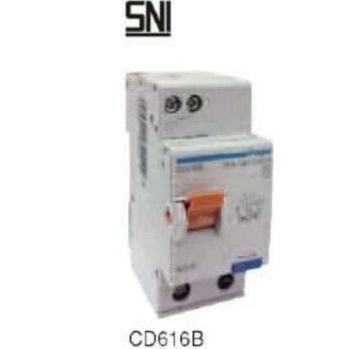 PERTUKANGAN PERLENGKAPAN LISTRIK ANTI KONTAK ELCB CD616 HAGER ORIGINAL-PROMO-SALE
