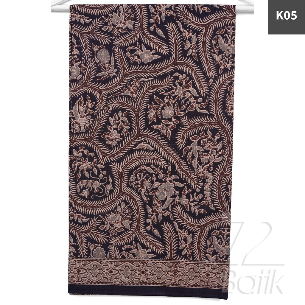 KAIN BATIK PREMIUM Bahan Katun Motif Kembang Segaris Warna Biru Hitam 726595 Cap 72 Jarik Jarit Samping Kebat Panjang Batik Katun Modern Premium Bahan Seragam Batik Pernikahan Kantor Keluarga Murah Kamen Jadi Batik Bali Lembaran