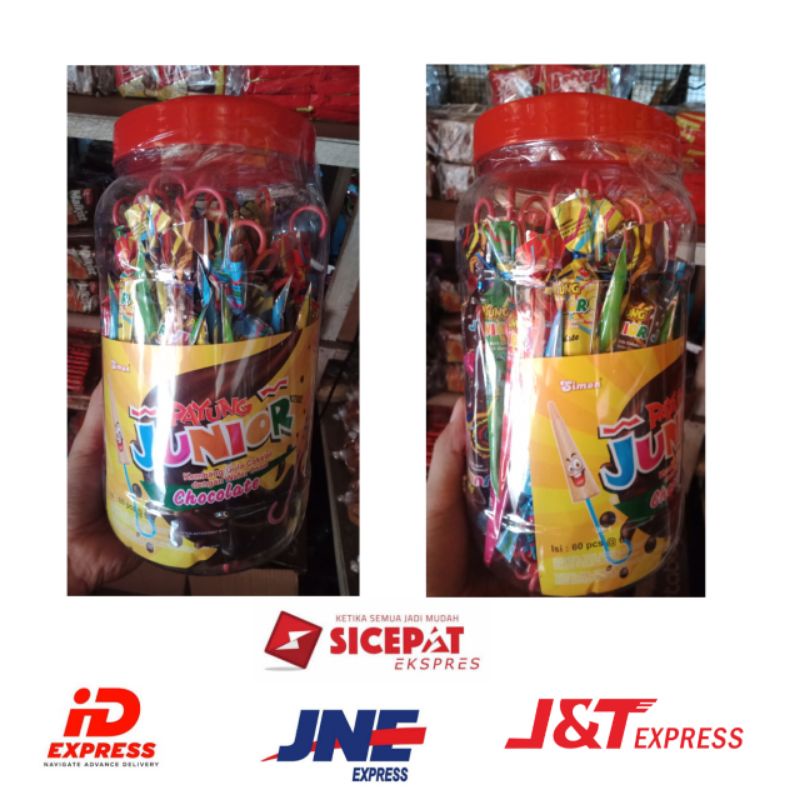 

Payung Junior Kembang Gula Rasa Chocolate isi 60 pcs @6gr