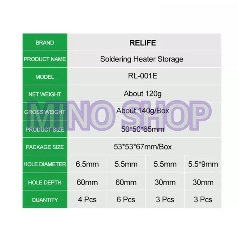 STORAGE HEATING SOLDER RELIFIE RL-001E - SOLDERING HEATER