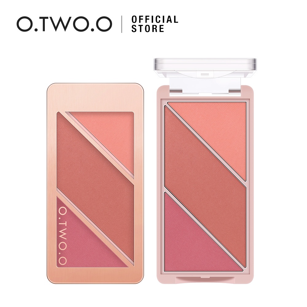 (READY&amp;ORI) O.TWO.O Otwoo 3in1 Blusher Highlighter Pallete 9141