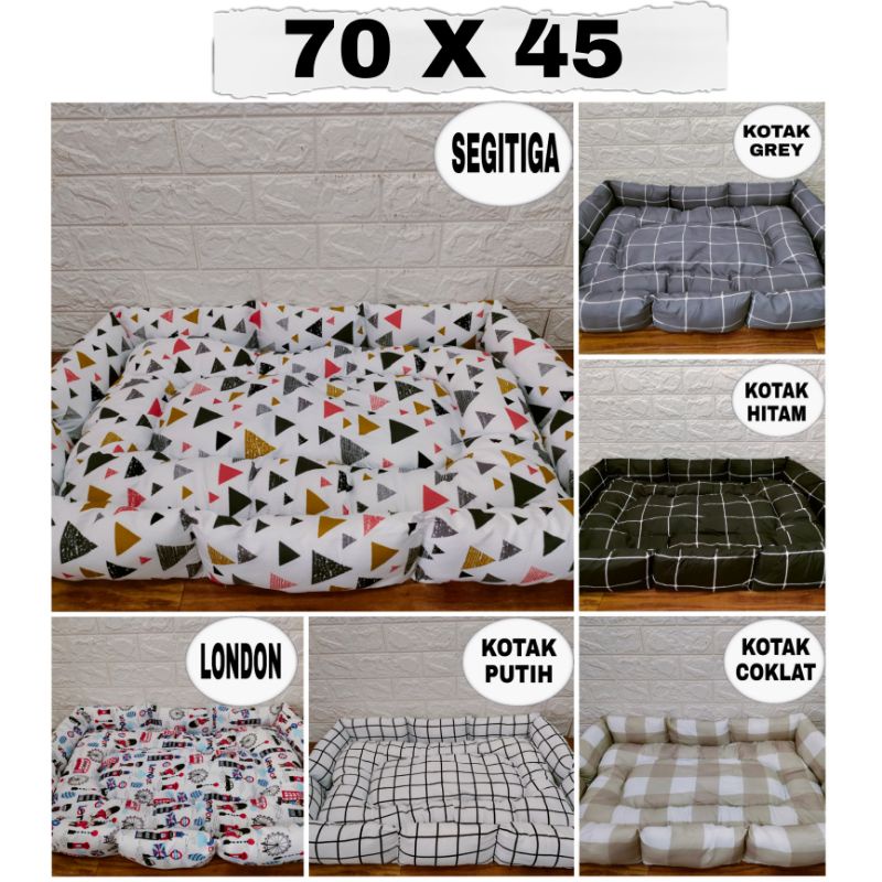 Bantal Alas Kasur kucing/Bantal Kucing/Anjing/Kasur Hewan/Pets Bed BESAR 70cm X 45cm/MURAH