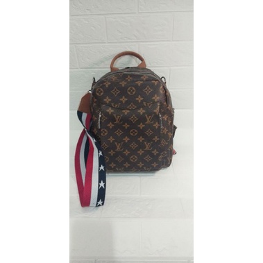 Tas Ransel LV backpack 3 in 1 bisa selempang dan handbag