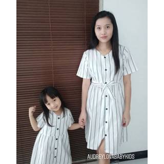  Baju  kembar ibu dan anak dress couple  mom and baby baju  