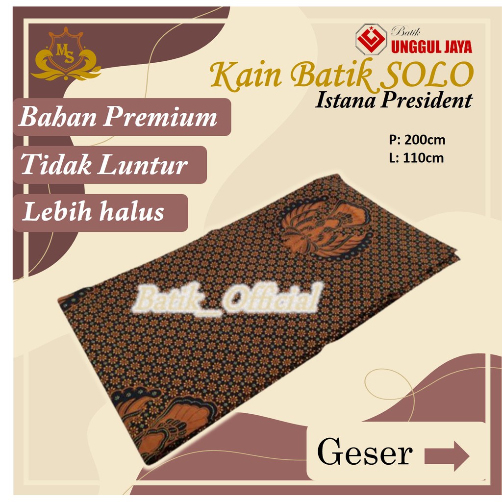 Kain Batik Solo Premium Jarik Jarit Klasik Motif Truntum Garuda Tapih Sewek Wanita Asli Surakarta