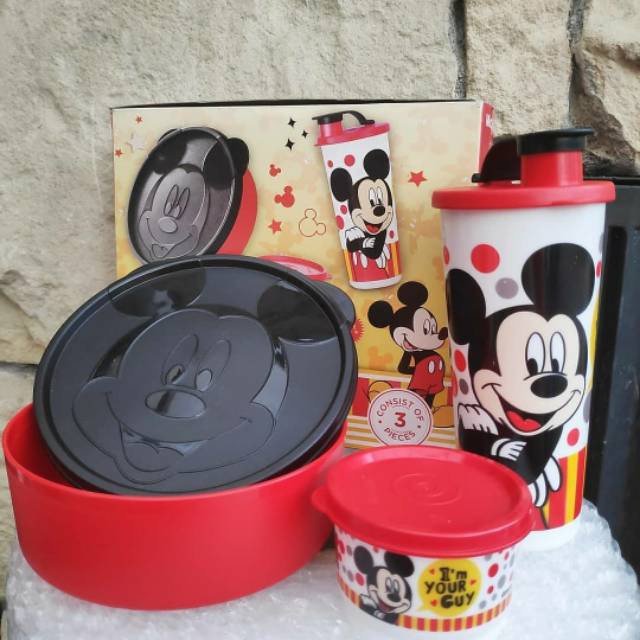 Lunch set mickey dan minnie mouse