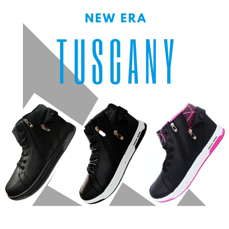  SEPATU  NEW  ERA  TUSCANY SEPATU  ANAK  HITAM SEPATU  SEKOLAH  