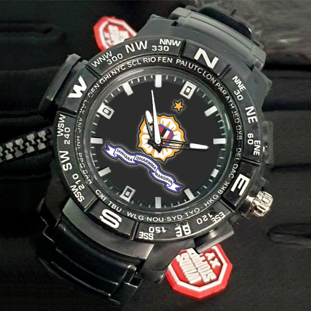 (EXCLUSIVE) Jam Tangan Logo LEMHANNAS RI Sport Bagus