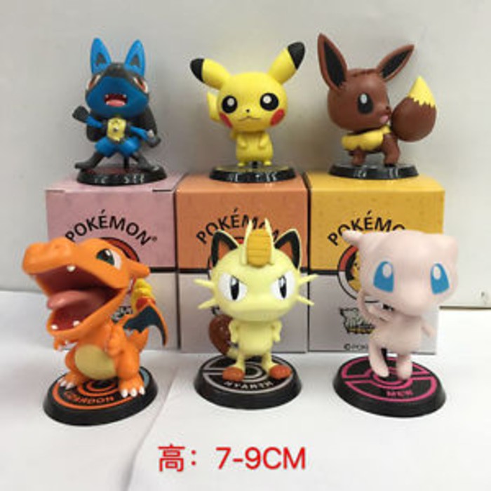 PROMO TERBARU pokemon go Charmander Mewtwo set of 6pc figures figure PVC doll Action MURAH MERIAH