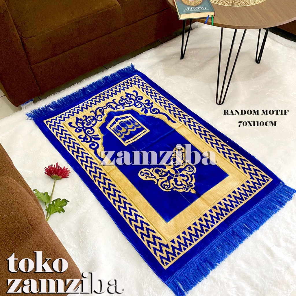 Sajadah Turki Turkey Jumbo Besar Bulu Tebal Motif 70 cmx110 cm