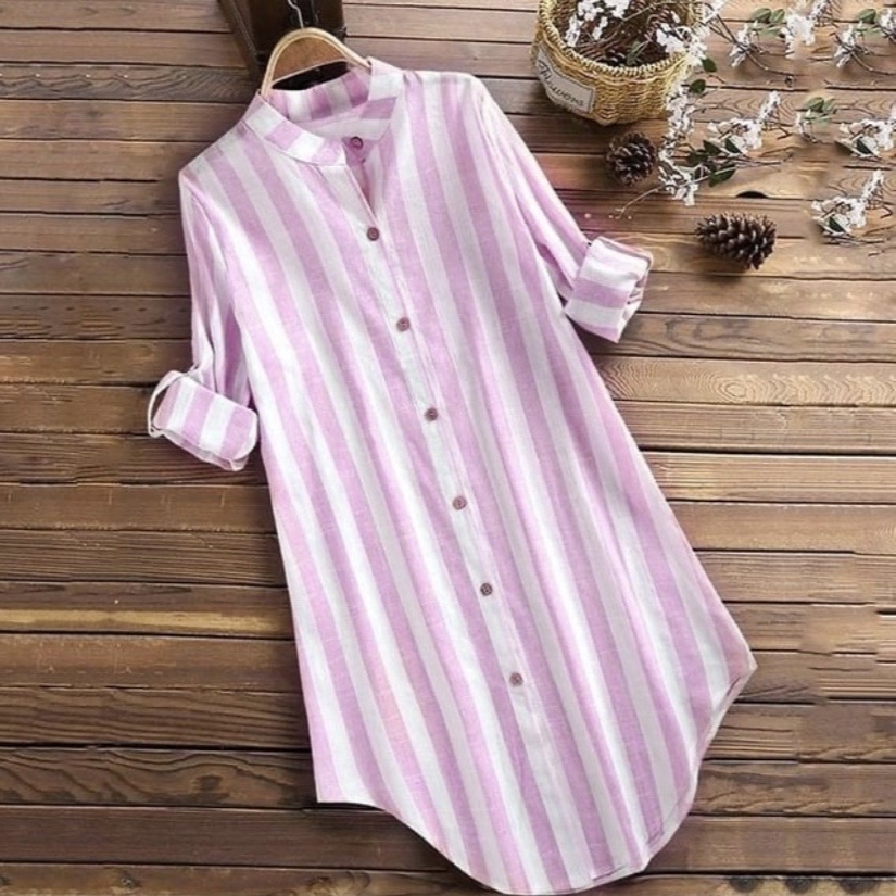 [GLFK] Tunik Rara / Tunik Wanita Korea / Baju Atasan Tunik Wanita / Tunik / Tunik Salur / Dres Tunik