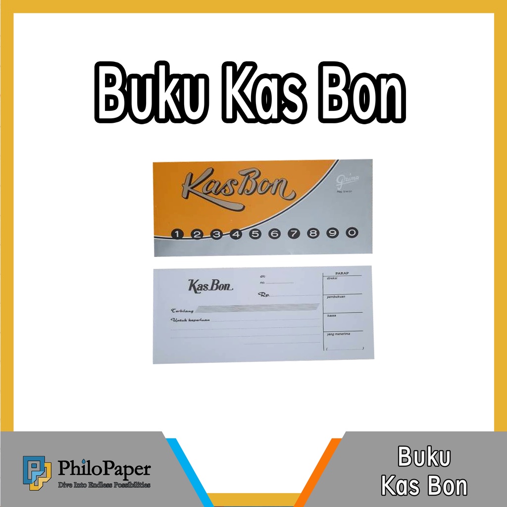 

ATK ~ Buku Kas Bon / Buku Hutang Piutang