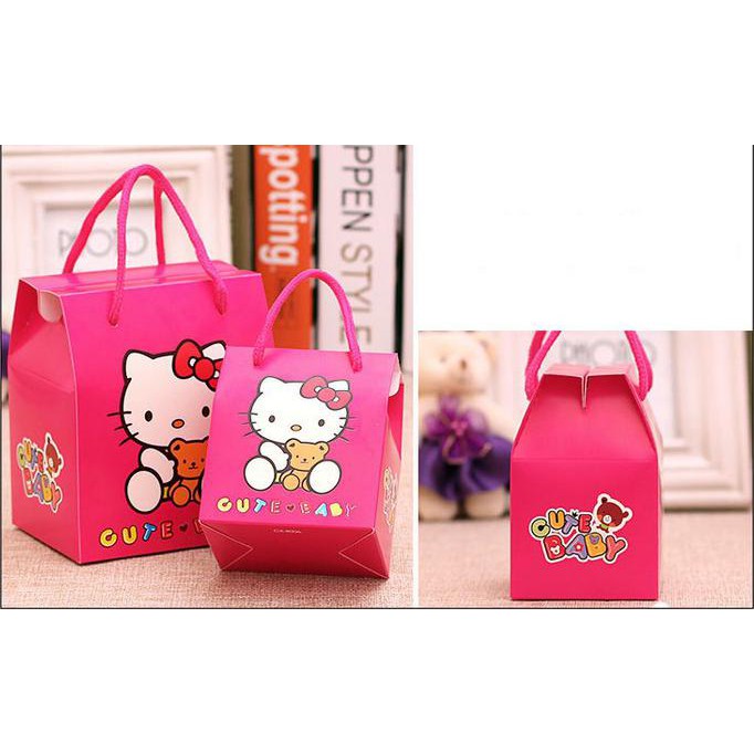 

kotak tali hello kitty , kantong kado hello kitty, box hello kitty