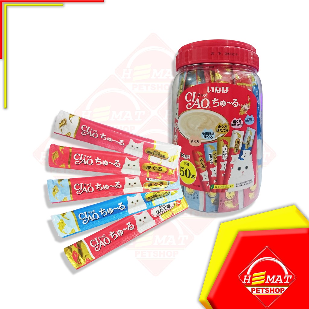 Snack Cemilan Kucing CIAO Creamy Treats Liquid 14 Gram - Snack Creamy CIAO 14 gr