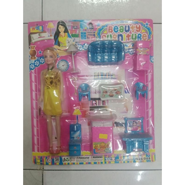 WJS 044 - MAINAN ANAK BERBIE FURNITURE PERALATAN RUMAH