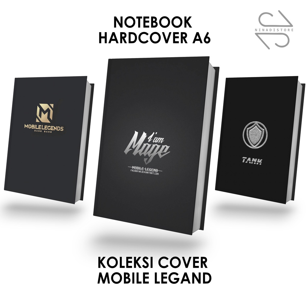 

Pocket Book/Notebook Hardcover A6 isi polos dan garis Gambar Mobile Legend