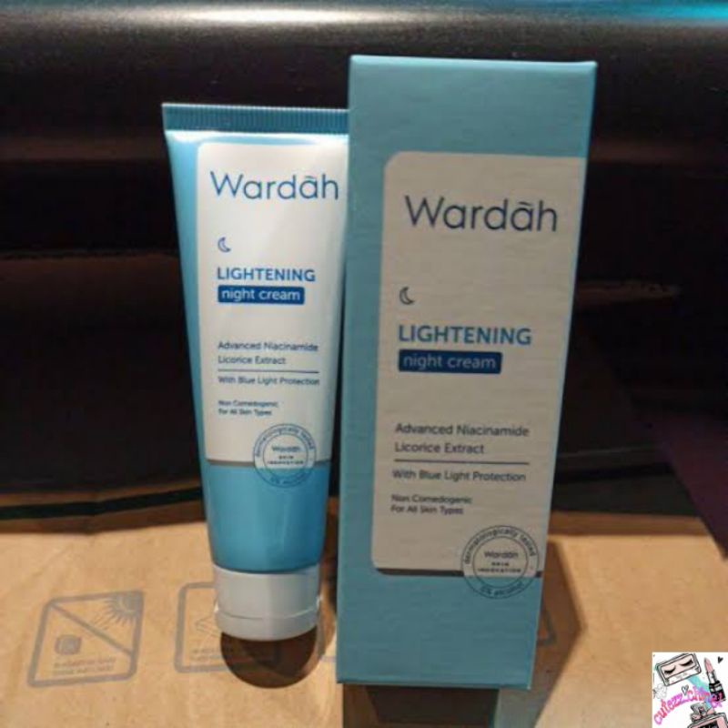 ☃Cutezz_Ching1☃Wardah Lightening Night Cream 20ml