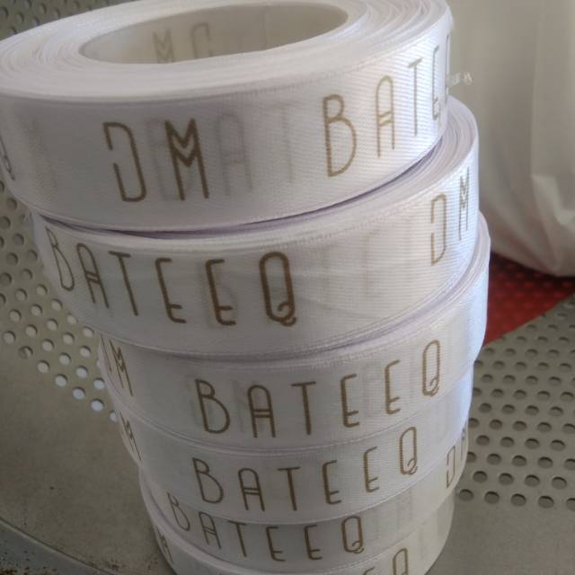 

Label Pita satin custome lebar ± 2,5 cm