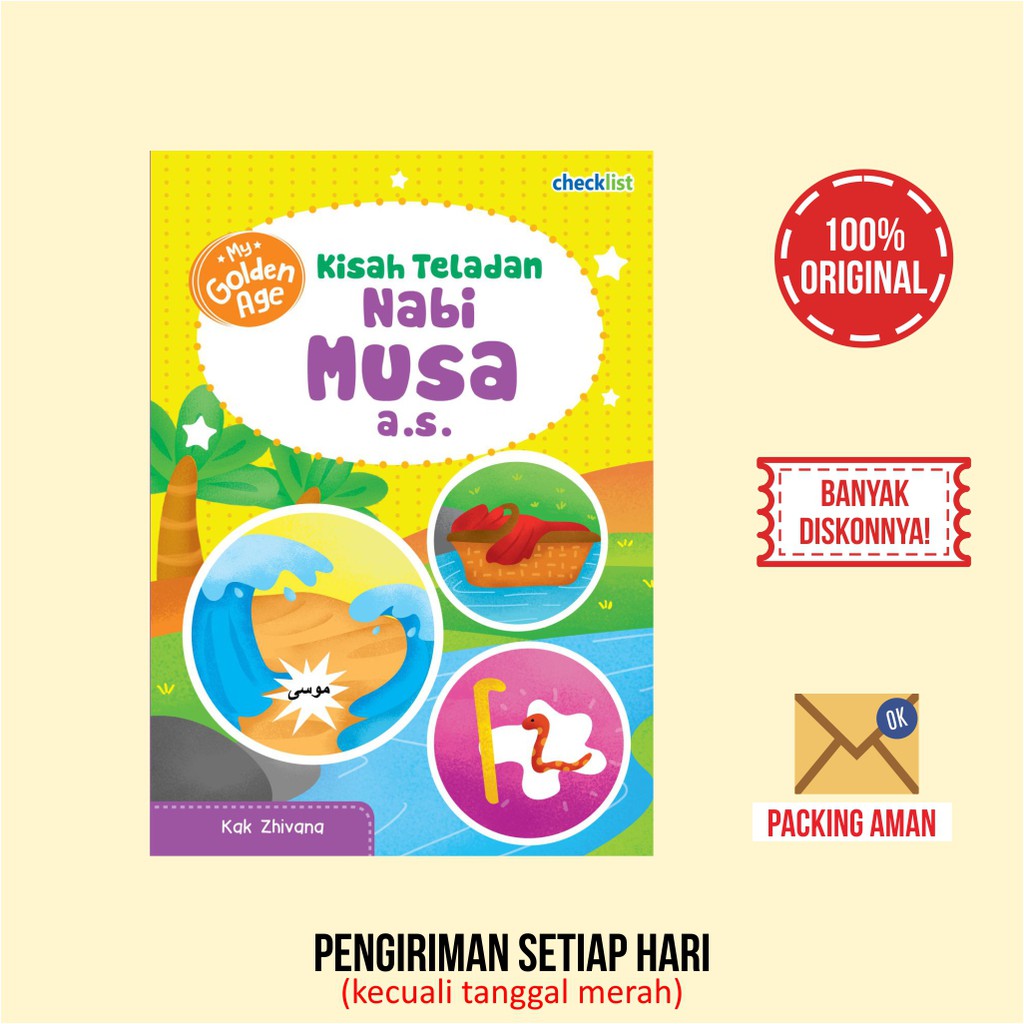Boardbook Anak Islam Kisah Teladan Nabi Musa My Golden Age
