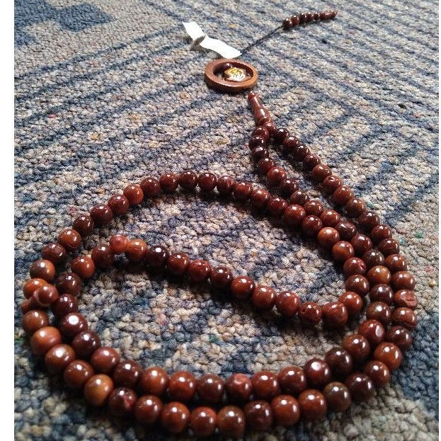 tasbih kokka bulat ± 8 mm ( 8mm ) 99 butir bulan terompah