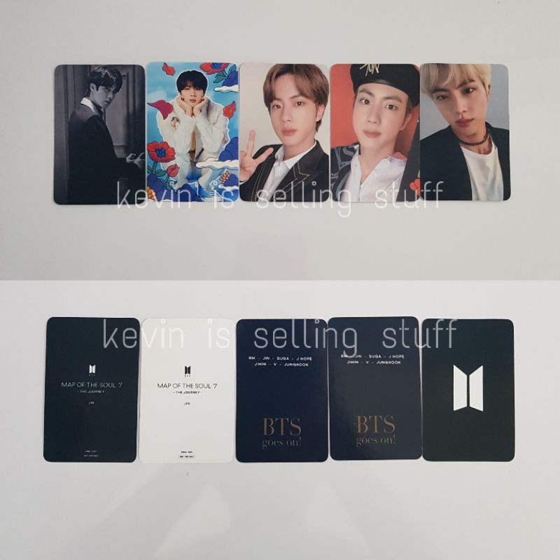 Unofficial BTS Photocard PC Jin Mots 7 journey japan dicon volume 10th fake love airplane pt. 2