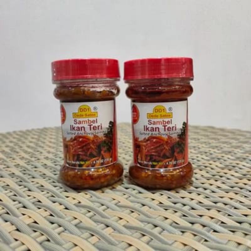 

TERMURAH !!! Sambal Teri Extra Pedas 135gr By Dede Satoe SKOMILL