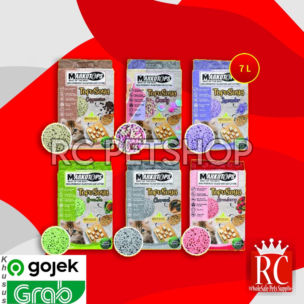 Markotop Soya Tofu Clump Cat Litter 7 Cat Litter Pasir Kucing