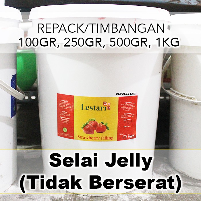 

Lestari Selai Strawberry (TIDAK BERSERAT/JELLY)