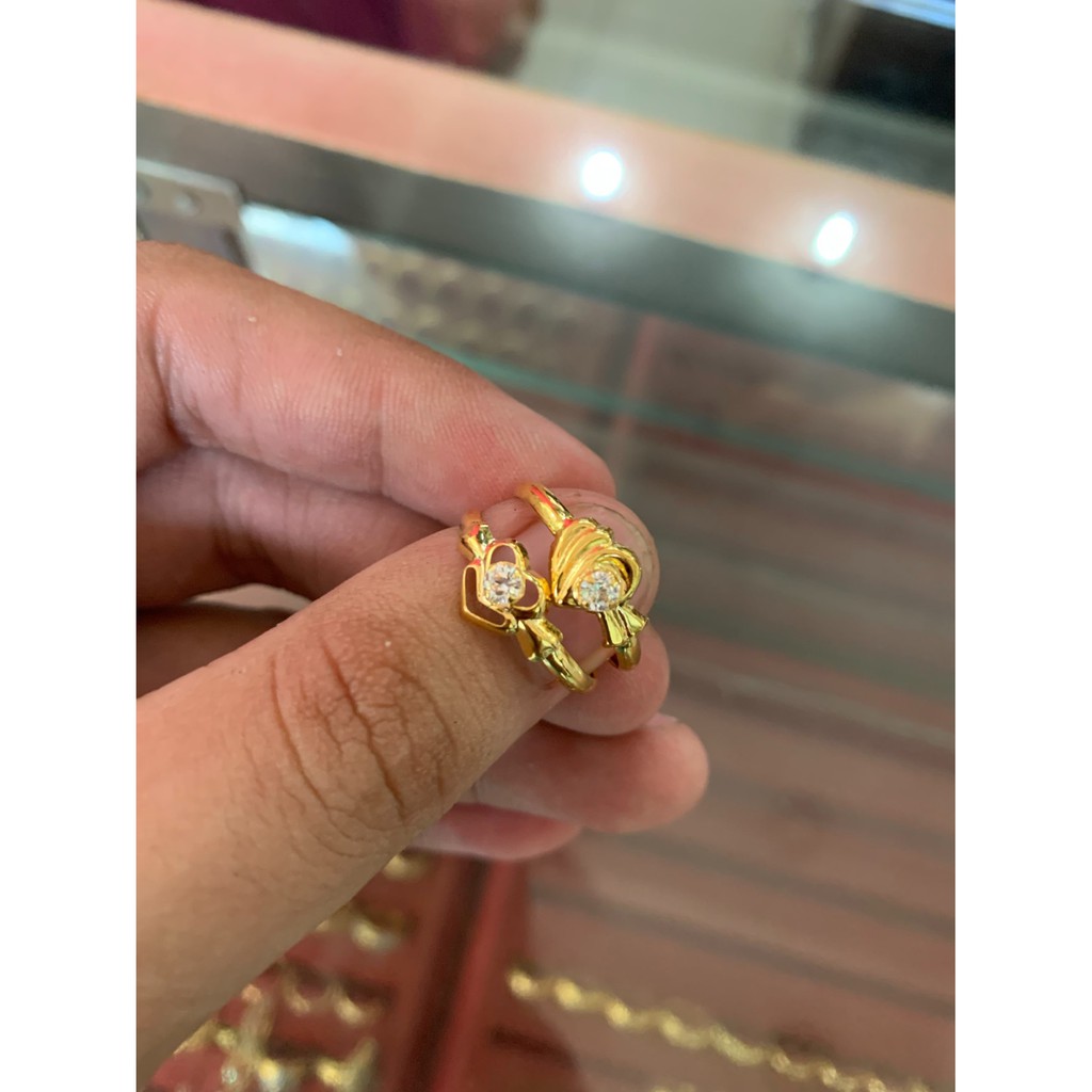 Cincin anak dan dewasa emas permata asli kadar 700 70% 16k 22 11 12 13 14 15 16 17 surabaya UBS