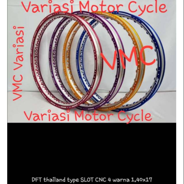 Velg DFT SLOT thailand 140-140 ring 17 / velk jari-jari / velak DFT