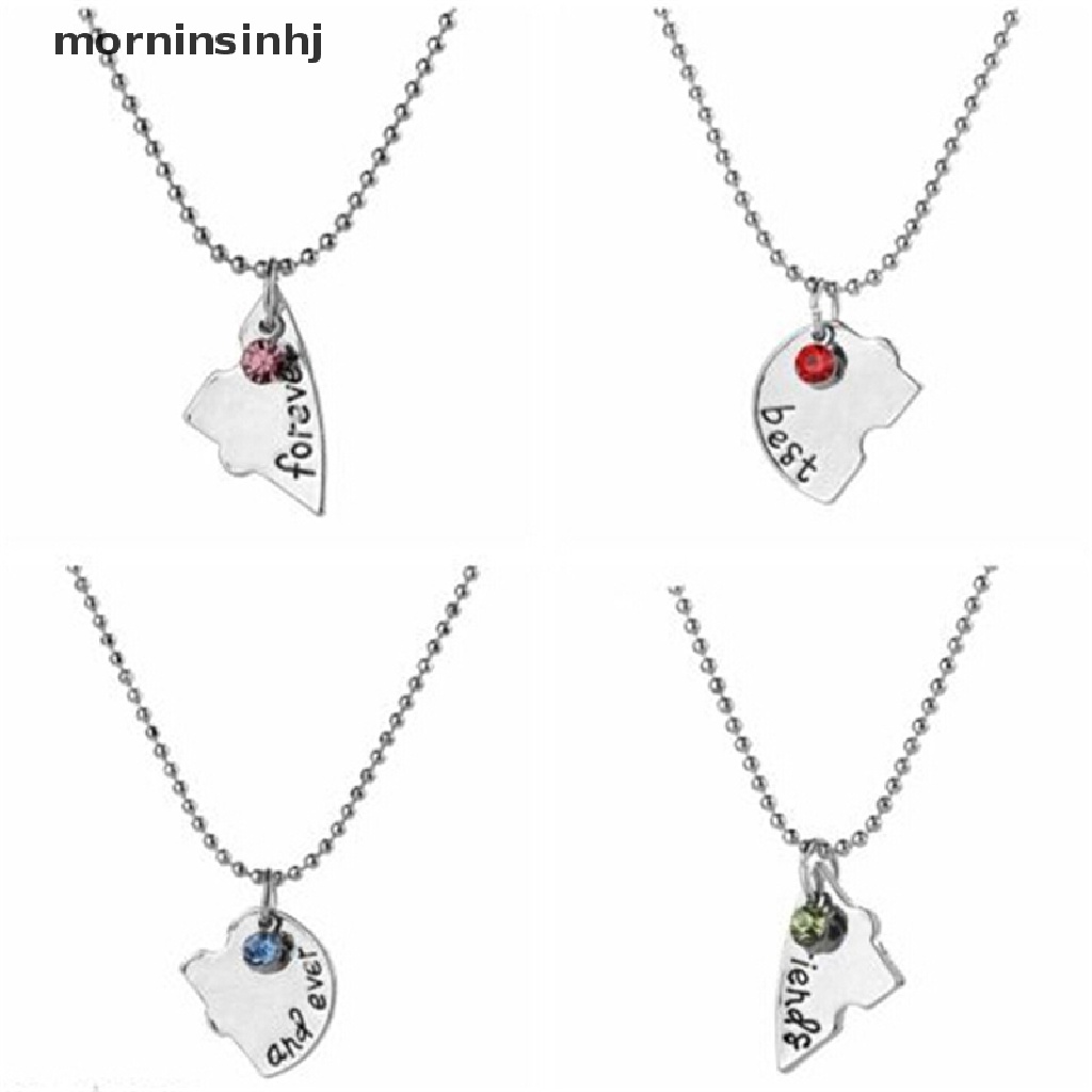 Mor Kalung Persahabatan Liontin Desain Kombinasi Hatitulisan Best Friends Forever Ever Untuk Wanita