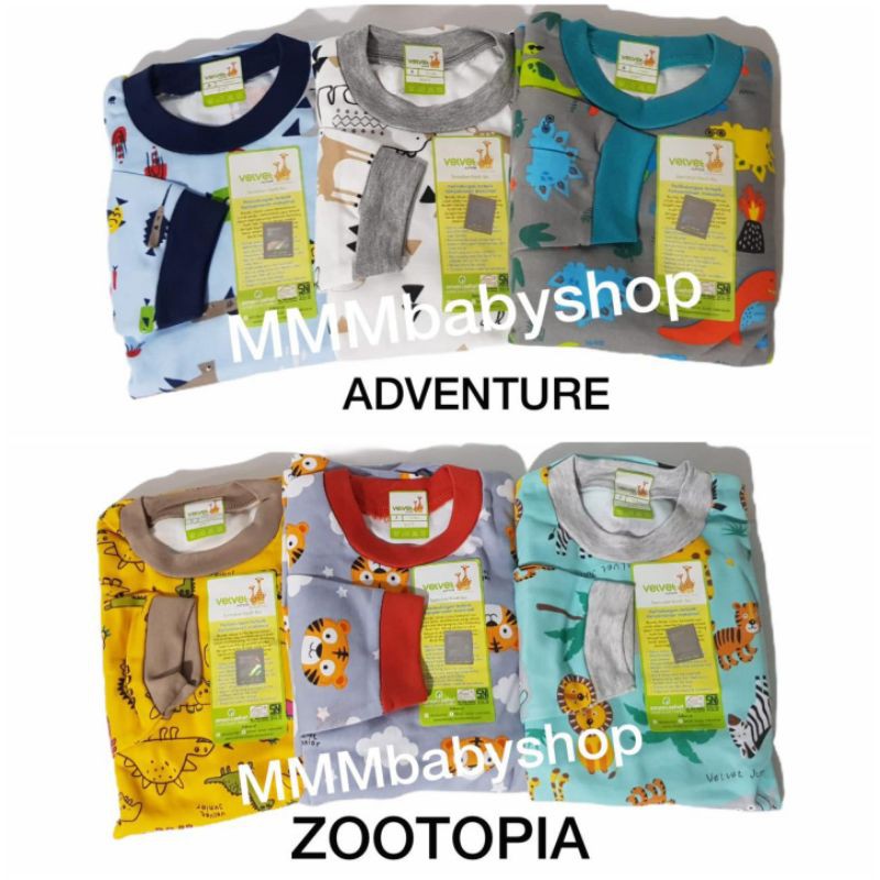 3stel Piyama Anak  VELVET  JUNIOR  Baju  Tidur  Piyama Anak  