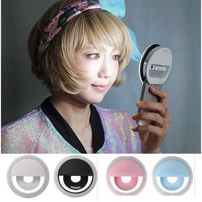 Ready Ring Light Selfie Hp Charge Lampu LED Live Tik Tok Ringlight Handphone