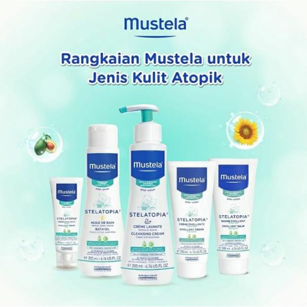 ORIGINAL Mustela Stelatopia Foam Shampoo 150ml / Shampo / LEDI MART