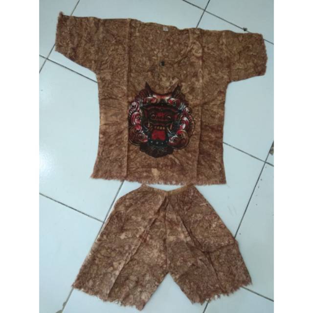 Oleh oleh bali baju setelan anak barong bali