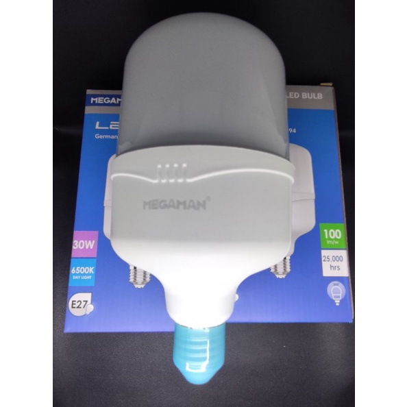 MEGAMAN LAMPU BULB LED 30 WATT PUTIH,SNI TEKNOLOGI GERMAN