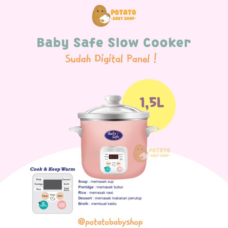 BabySafe Slow Cooker 1.5L - Baby Safe LB06D